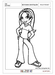 Polly Pocket boyama sayfaları